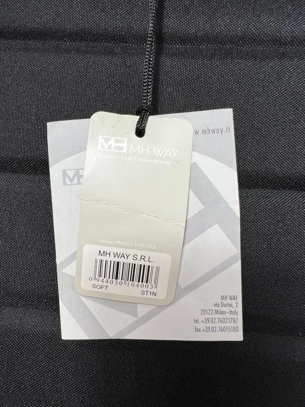 MH Way Soft Briefcase by Makio Hasuike -Black Minimalist Architect Portfolio NWT